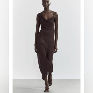 Zara Long Asymmetrical Dress